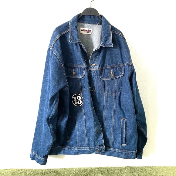 Wrangler Spade Skull Hat Ace patch jacket - Picture 3 of 6